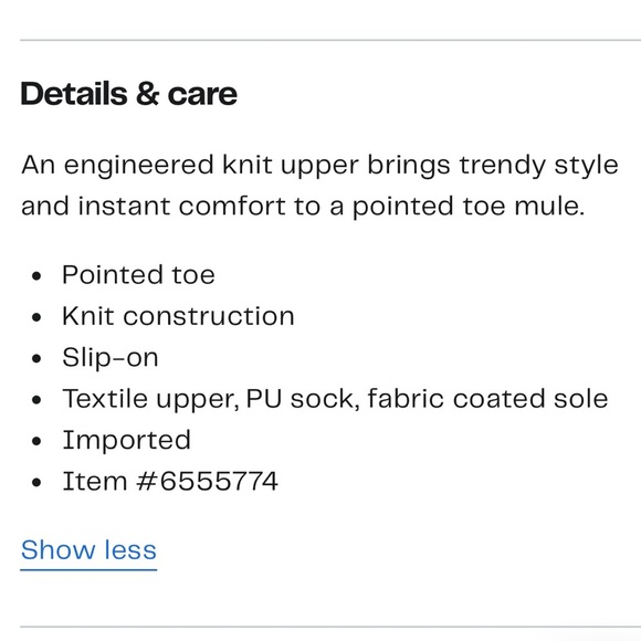 Steven by Steve Madden Valdez Knit Mule Slip On Flats Size 7 NWOT - Picture 5 of 5